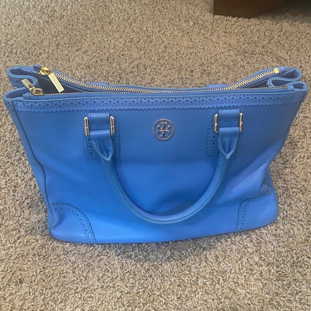 Tory Burch Robins Egg Blue Satchel
